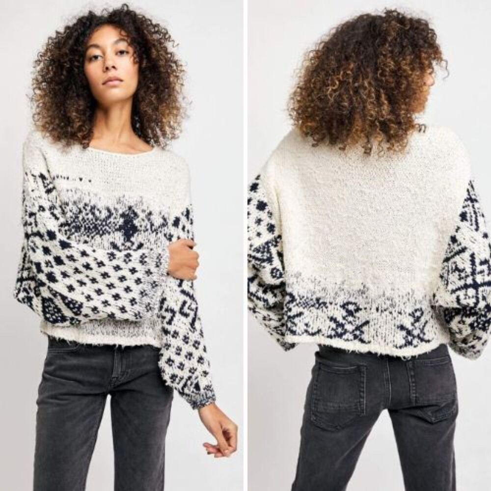 NWT Free People Ribbed Knit Pullover | L